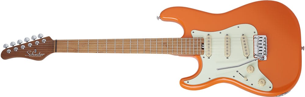 Left Handed Schecter Guitars - Nick Johnston Traditional LH (Atomic Orange)