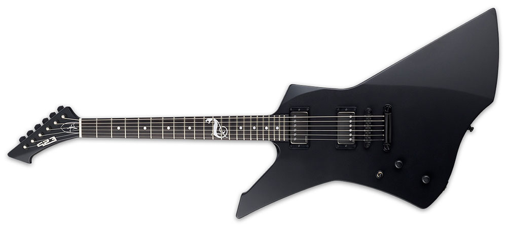 Left Handed ESP Guitars - Black Satin ESP Snakebyte LH