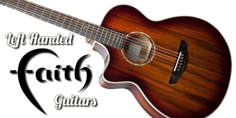 Left Handed Faith Guitars - Image of a left handed Faith FVBMBL Blood Moon Venus Cut/Electro