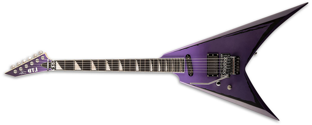 Left Handed ESP Guitars - Purple Fade Satin LTD Alexi Ripped LH