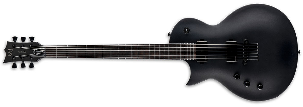 Left Handed ESP Guitars -  Charcoal Metallic Satin EC-1000 Baritone LH