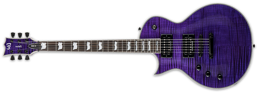 Left Handed ESP Guitars - See Thru Purple LTD EC-1000 LH