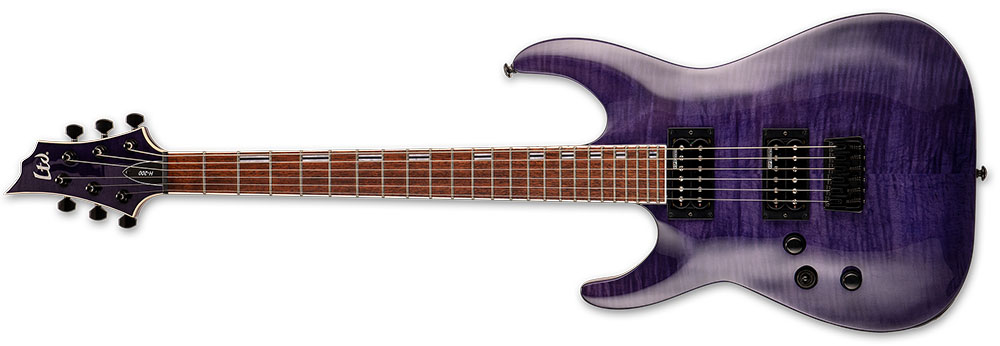 Left Handed ESP Guitars - See Thru Purple LTD H-200FM LH