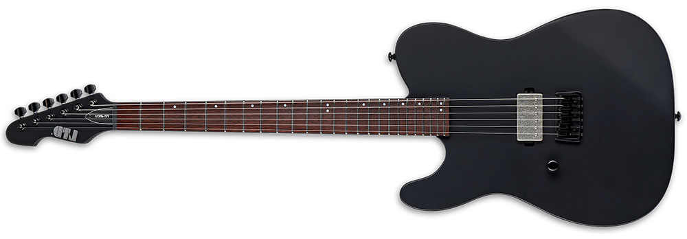 Left Handed ESP Guitars - Black Satin LTD TE-201 LH