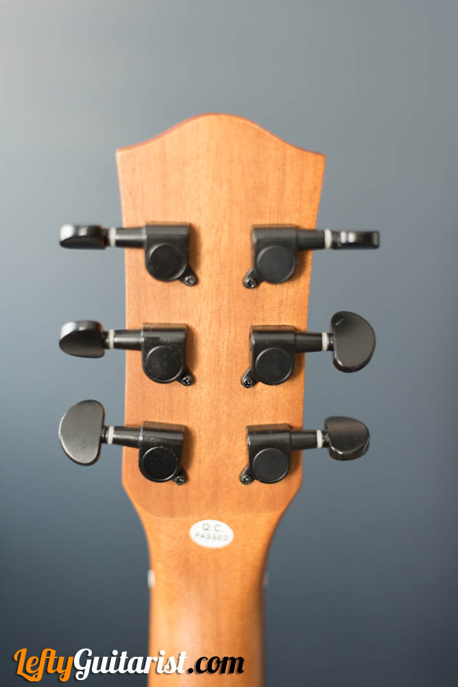 The rear of the Donner DAG-1CL's headstock