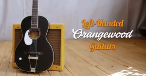 Left Handed Orangewood Guitars - Body of an Orangewood Juniper Live Rubber Bridge Left Handed