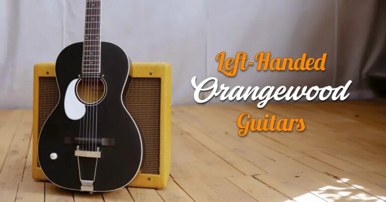 Left Handed Orangewood Guitars - Body of an Orangewood Juniper Live Rubber Bridge Left Handed