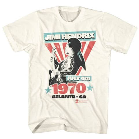 Left handed guitar shirts - Jimi Hendrix - Atlanta