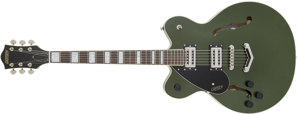 Left Handed Gretsch Guitars - G2622LH Streamliner Center Block Double-Cut with V-Stoptail (Torino Green Finish)