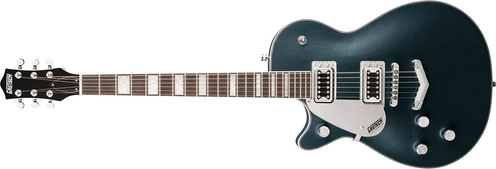 Left Handed Gretsch Guitars - G5220LH Electromatic Jet BT Single-Cut with V-Stoptail (Jade Grey Metallic Finish)