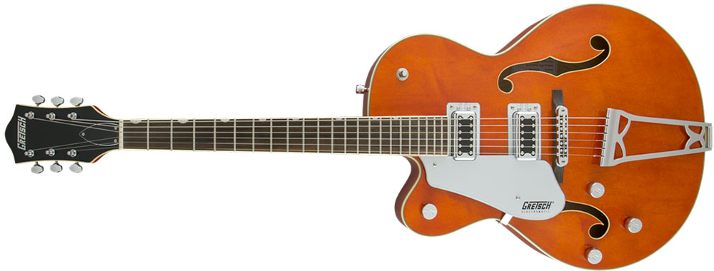 Left Handed Gretsch Guitars - G5420LH Electromatic Hollow Body Single-Cut (Orange Stain Finish)
