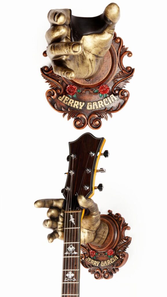 Guitar Grip Guitar Hangers - Jerry Garcia with Ornate Plate