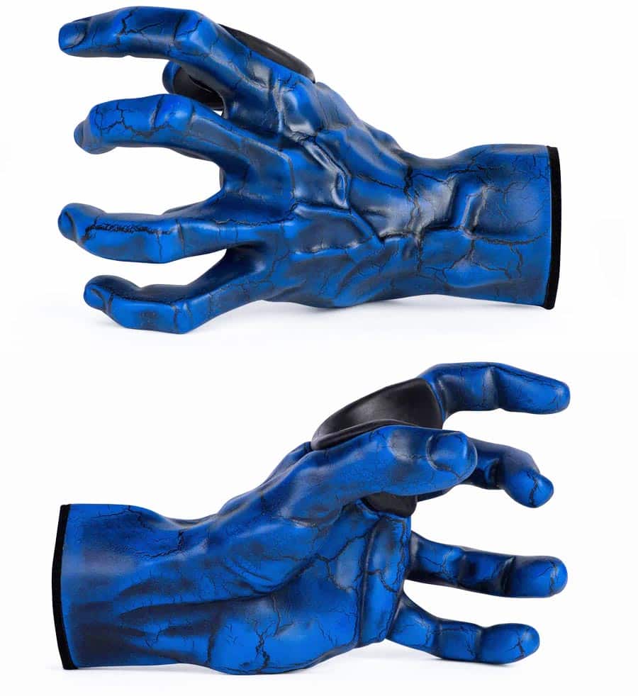 Guitar Grip Guitar Hangers - Male Blue Cracked Left Hand