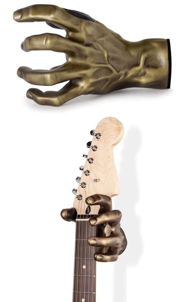 Guitar Grip Guitar Hangers - Male Gold Left Hand