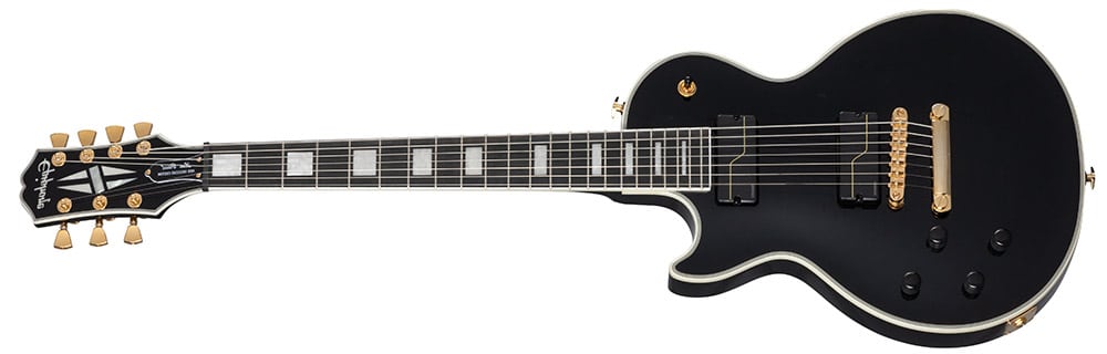 Left Handed Epiphone Guitars - Matt Heafy Les Paul Custom Origins 7-String (Ebony Finish)