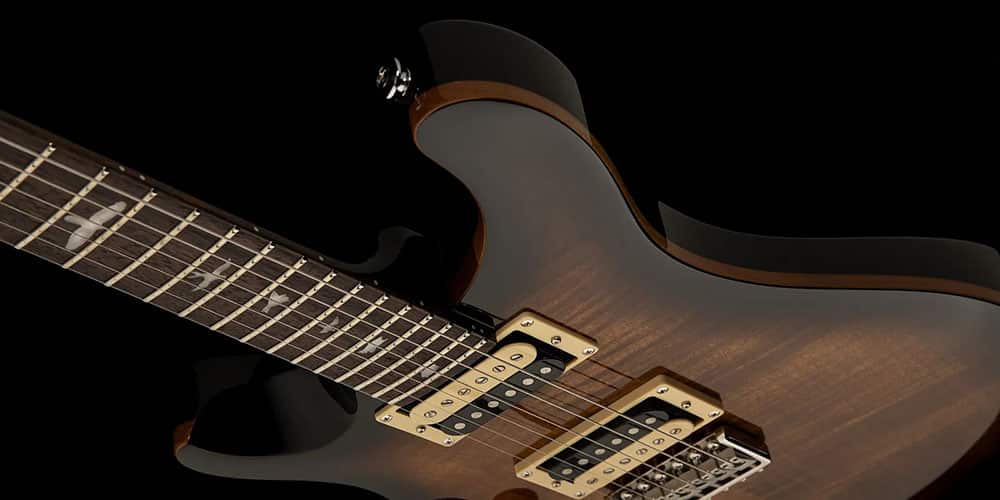 Left Handed PRS Guitars - PRS SE Custom 24 "Lefty" guitar with a Black Gold Burst finish