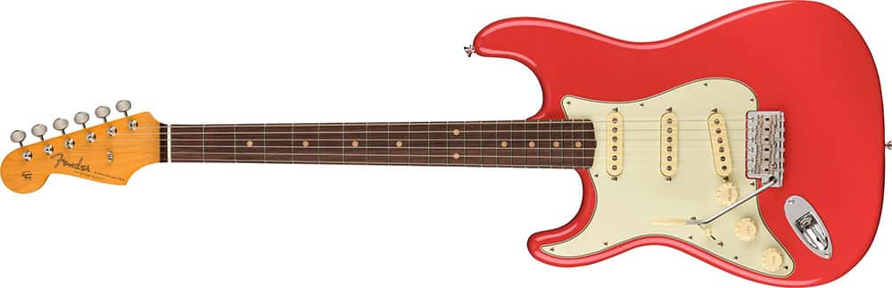 Left Handed Fender Guitars - American Vintage II 1961 Stratocaster (Fiesta Red Finish)