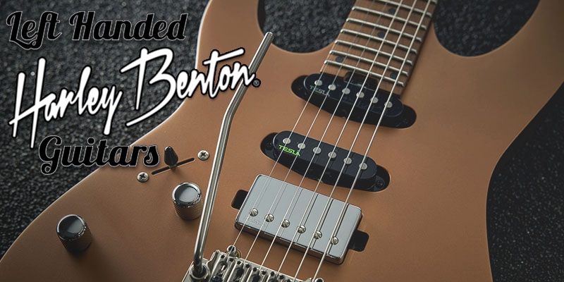 Left Handed Harley Benton Guitars - Body of a Harley Benton JA-60CC LH Lake Placid Blue