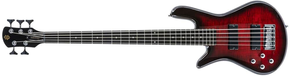 Left Handed Spector Bass Guitars - Legend 5 Standard (Black Cherry)
