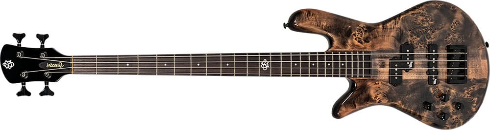 Left Handed Spector Bass Guitars - NS Ethos 4 (Super Faded Black)