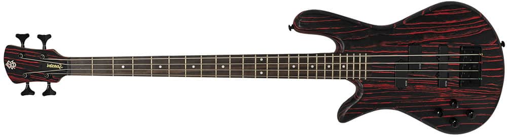 Left Handed Spector Bass Guitars - NS Pulse 4 (Cinder Red)