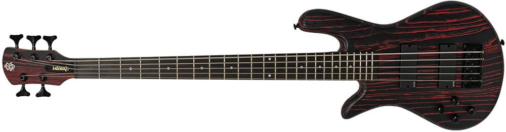 Left Handed Spector Bass Guitars - NS Pulse 5 (Cinder Red)