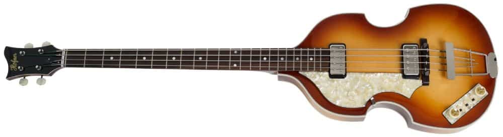 Left Handed Hofner Bass Guitars - Violin Bass 'Artist' LH with a Sunburst finish