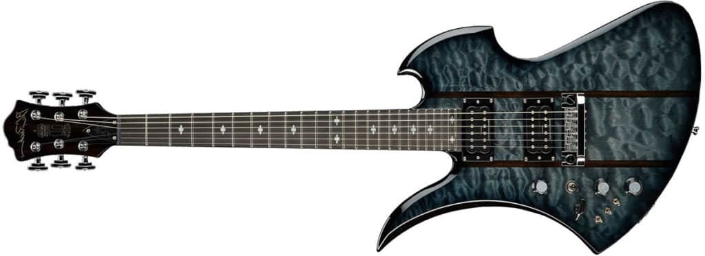 Left Handed B.C. Rich Guitars - Mockingbird Legacy STQ Hardtail in Black Burst finish