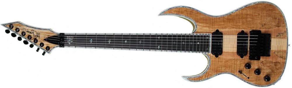 Left Handed B.C. Rich Guitars - Shredzilla 7 Prophecy Archtop Floyd Rose (Spalted Maple Top)