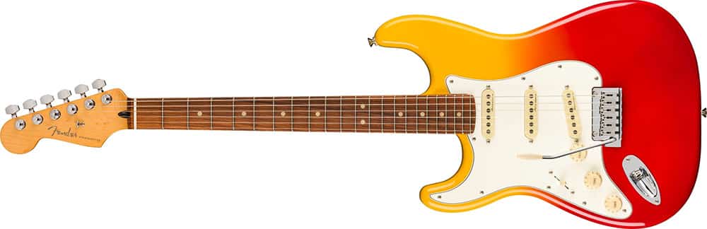Left Handed Fender Guitars - Player Plus Stratocaster (Tequila Sunrise)