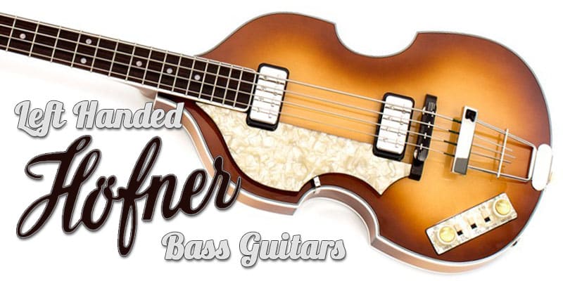Left Handed Hofner Bass Guitars - Body of a Hofner 500/1 LH with sunburst finish
