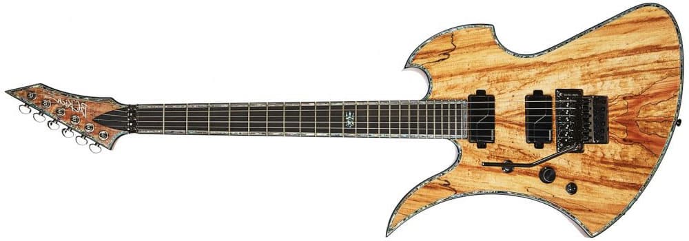 Left Handed B.C. Rich Guitars - Mockingbird Extreme Exotic Floyd Rose with a Spalted Maple top