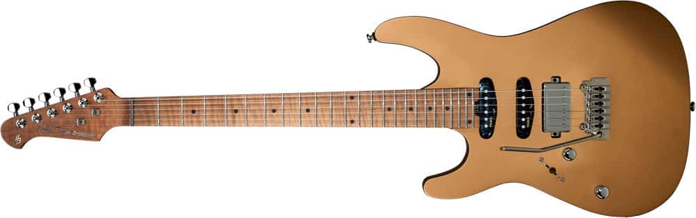 Left Handed Harley Benton Guitars - Anniversary Special Edition Fusion-III 25TH LH with Firemist finish