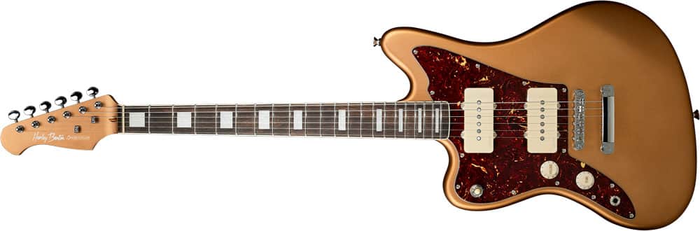 Left Handed Harley Benton Guitars - Anniversary Special Edition JA-25TH LH with Firemist finish