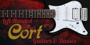 Left Handed Cort Guitars & Basses- Body of a left handed G250 with Black finish