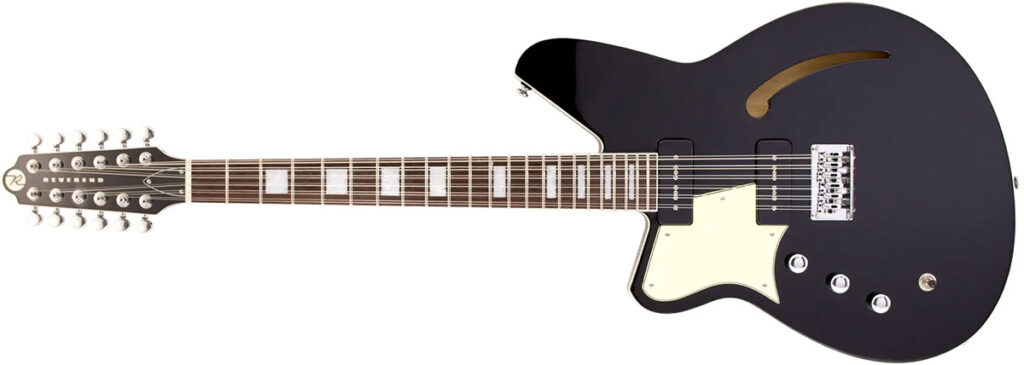 Left Handed Reverend Guitars - An Airwave 12-String Lefty with a Midnight Black finish