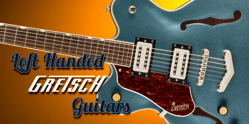 Left Handed Gretsch Guitars - A G2622LH Streamliner Center Block Double-Cut with V-Stoptail with Gunmetal finish