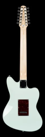 Left Handed Revelation Guitars - The back of a Revelation RJT-60/12 M with Sea Foam Green finish