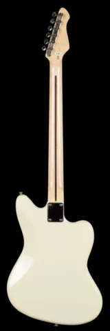 Left Handed Revelation Basses - The back of a Revelation RJT-60 B with Vintage White finish