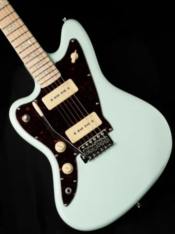 Left Handed Revelation Guitars - The body of a Revelation RJT-60 M with Sea Foam Green finish