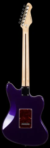 Left Handed Revelation Guitars - The back of a Revelation RVJT with Metallic Purple finish