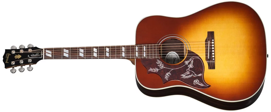 Left Handed Gibson Acoustic Guitars - Hummingbird Studio Rosewood (Satin Rosewood Burst)
