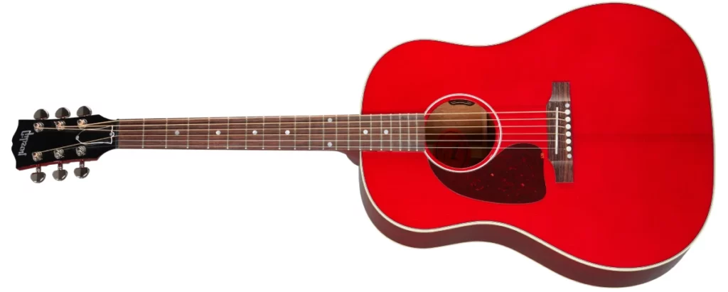 Left Handed Gibson Acoustic Guitars - J-45 Standard (Cherry)