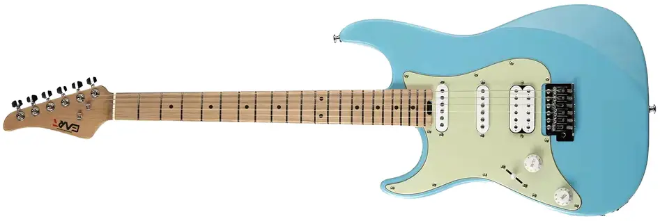 Left Handed Eart Guitars - An E-1 Left Hand HSS in Gloss Poly Blue finish