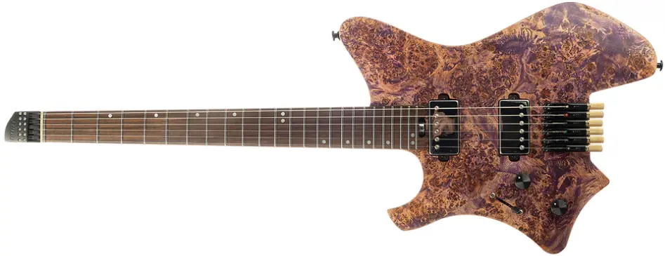 Left Handed Eart Guitars - A GW2L Left Handed in Purple Satin Open Pore finish
