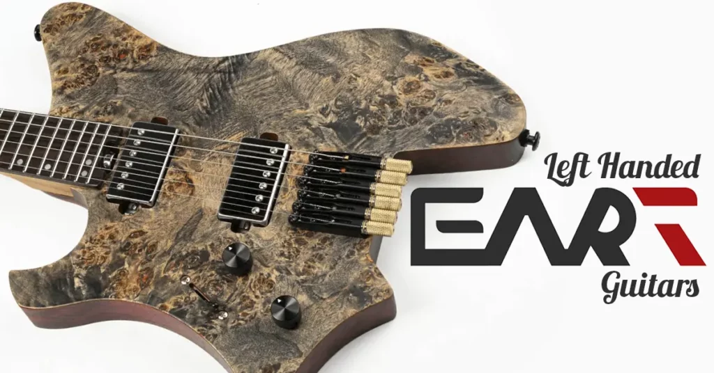 Left Handed EART Guitars - A left handed EART GW2L with Black Satin Open Pore finish