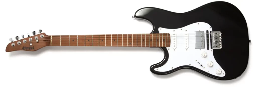 Left Handed Jamstik Guitars - A left handed Jamstik Classic MIDI Guitar with an Onyx Black finish