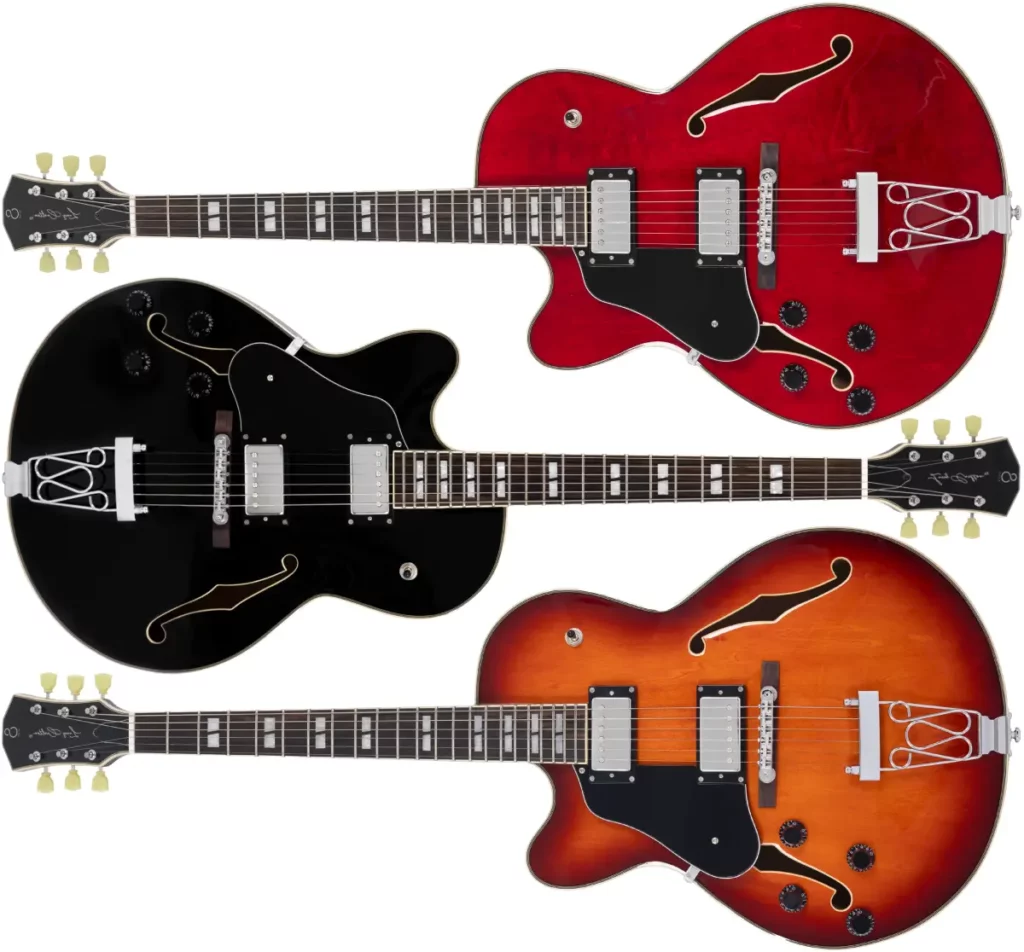 Left Handed Sire Guitars - Sire Larry Carlton H7F LH - Available in 3 finishes; See Through Red, Black, or Tobacco Sunburst