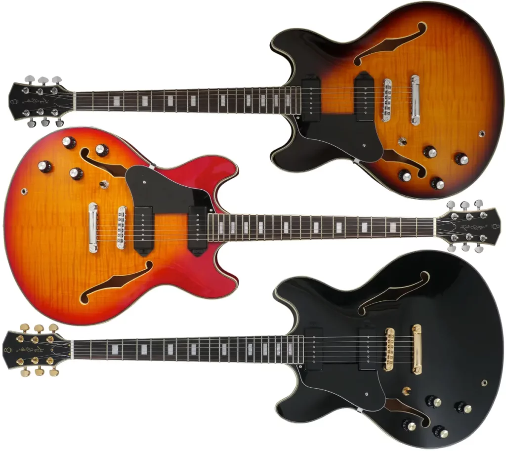 Left Handed Sire Guitars - Sire Larry Carlton H7 LH - Available in 3 finishes; Vintage Sunburst, See Through Red, Cherry Sunburst, or Black