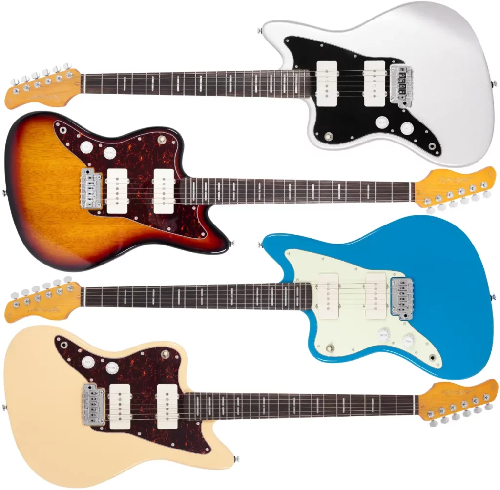 Left Handed Sire Guitars - Larry Carlton J3  LH - Available in 4 finishes; Silver, 3 Tone Sunburst, Blue, or Vintage White